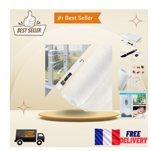 Moustiquaire 250x120cm blanc - 250x120cm,