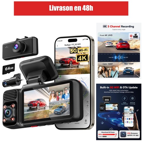 Redtiger dashcam canaux - redtiger, 4k