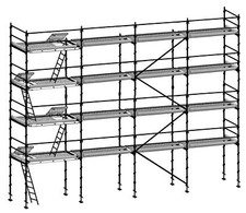 Echafaudage façadier 130m²