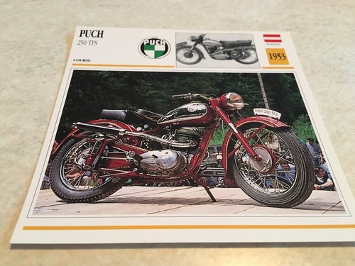 Carte moto puch 250 - 250, 1953