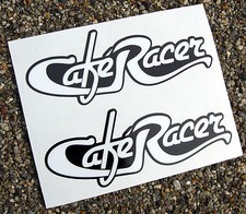 Café Racer Logos Script Noir