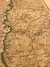 Carte ancienne Streit 1812 – Atlas militaire Weimar Sect.11 – Meppen Hollande