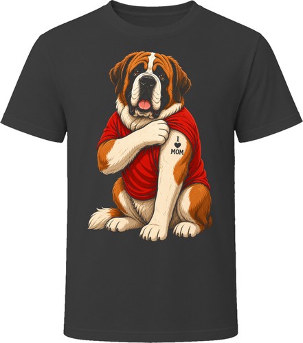 Saint bernard dog love - saint, mom