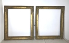 Paire de cadres en bois doré époque Restauration