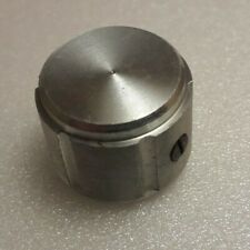 BOUTON POTENTIOMETRE axe 6mm, serrage par vis.ALU PLEIN.Diam BASE:19mm.H:15,5mm.