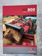 PROSPECTUS BROCHURE MASSEY FERGUSON OUTILS POUR CHAREURS FRONTAUX 900 TRACTEUR