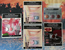 7 échantillons rouges à