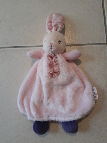 Doudou plat marionnette lapin - plat,