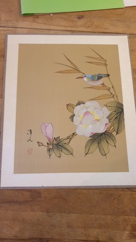 Peinture soie asie chine - peinture, (