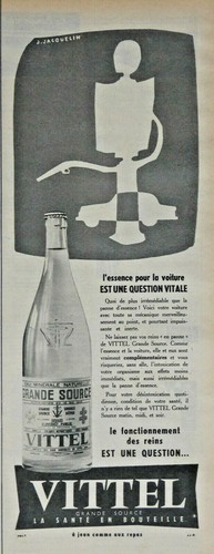 Publicité presse 1957 vittel - 1957,