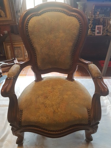 Fauteuil enfant acajou - fauteuil,