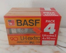 Lot de 4 K7  ( cassette ) audio vierges neuves sous blister  Basf 90 LH Extra I
