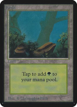 Magic mtg forest alpha - magic,
