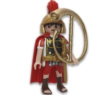 PLAYMOBIL FIGURINE ROMAINE AVEC CORNE PERSONNALISÉE CENTURION ROMAINS SOLDAT ...