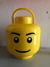 ❤️ superbe et grosse boite compartimentée de transport tête de LEGO avec poignée