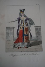 LITHO XIX COULEUR COSTUME