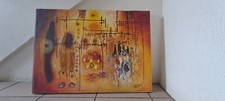Tableau peinture africaine abstraite exotique 