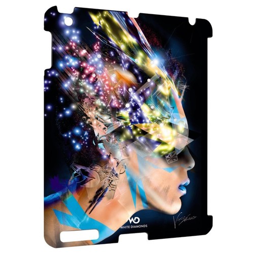 Coque blanche diamants avec - diamants,