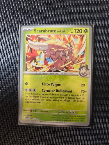 Carte pokémon scarabrute - carte,