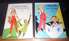 2 LIVRE CAROLINE CHEZ M. BELAZUR + ET LA POUPEE MECANIQUE BIBLIOTHEQUE ROSE