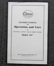 1931-1933 Oliver Cletrac 15 Tracteur " Magneto Embrayage Piste Roue Système "