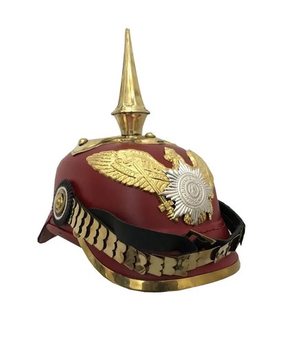 Ancien casque cuir prussien - casque, en