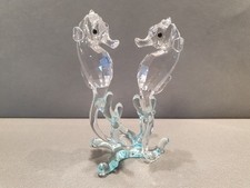 CRISTAL FIGURINE SWAROVSKI SEA HORSES HIPPOCAMPES 6CM  9100 000 059