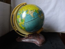 Map Monde Globe Terrestre Vintage année 1960