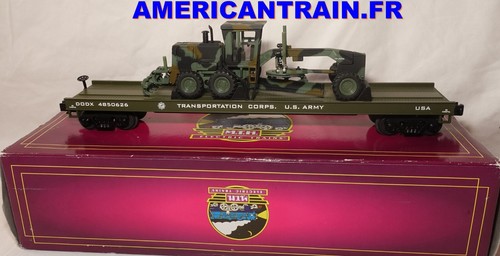 Army flat car - flat, road