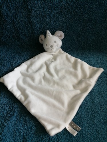 Doudou souris grise et - grise,
