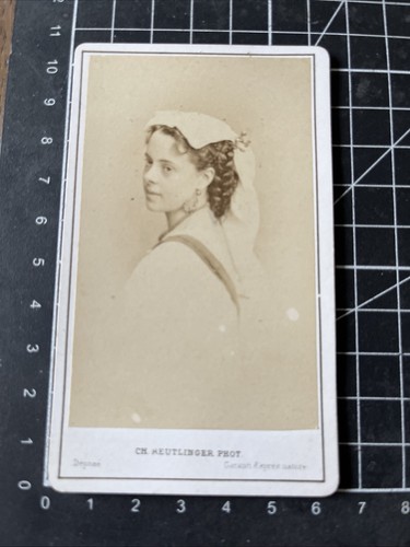 Portrait photo cdv eugénie - cdv,