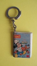 porte clé vintage journal de Mickey