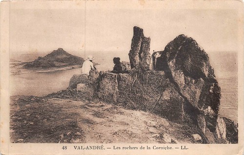 Cpa valandré les rochers - cpa,