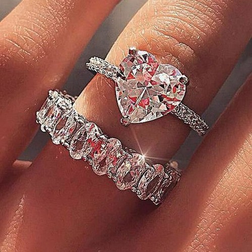 50ct coeur simulé - coeur, diamant