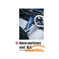 PAIRE HOUSSE AMORTISSEUR AVANT ORIGINE ABA-SCVRR-BL-04 QUAD YAMAHA 660 RAPTOR