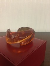 Bracelet tour de poignet couleur Ambre en cristal de Baccarat