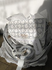sac bandoulière guess blanc