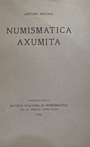 Anzani arturo numismatique - hn,