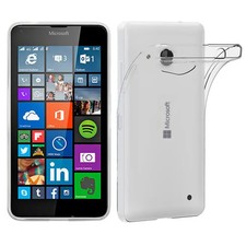 Coque Microsoft Lumia 640 LTE Dual Etui Housse Silicone Gel FINE, Transparent