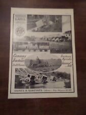  Publicité ancienne 1919 Camion Latil Pub 41 x 29.5 advert ancètre old car