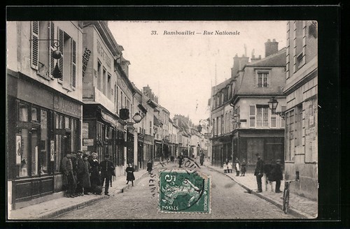 Cpa rambouillet rue - cpa,