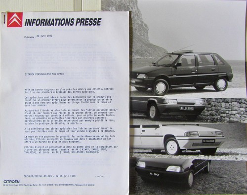 1990 citroen series speciales - series,