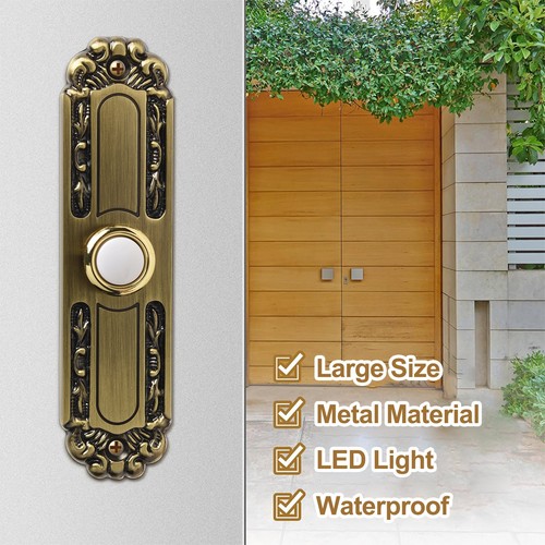 Sonnette porte métal - porte, en