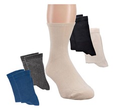 2 Paire Extra Large Chaussettes Bien-être, Sans Bande en Caoutchouc À Taille 60