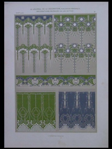 Ornements art nouveau leni - ornements,