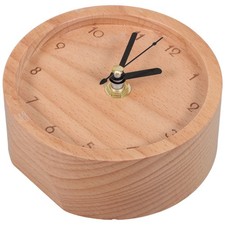  Horloge ronde en bois 