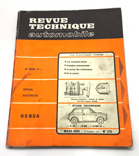 Rta Revue Technique Automobile Etai N°275 Honda N360 N600 N600gt Mars 1969
