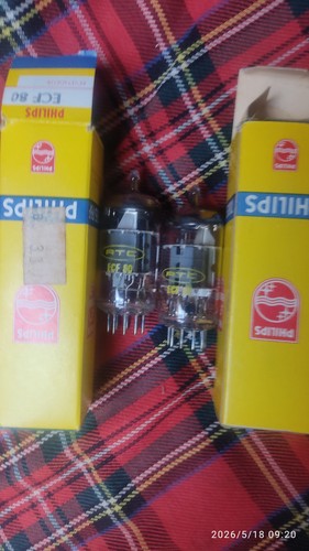 Matched pair tube 6bl8 - matched,