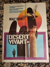 Affiche DESERT VIVANT 60x80 Walt DISNEY /Chat sur un cactus