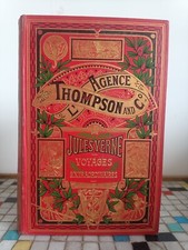 Jules Verne L'Agence Thompson and Co Hetzel cartonnage éléphant éventail